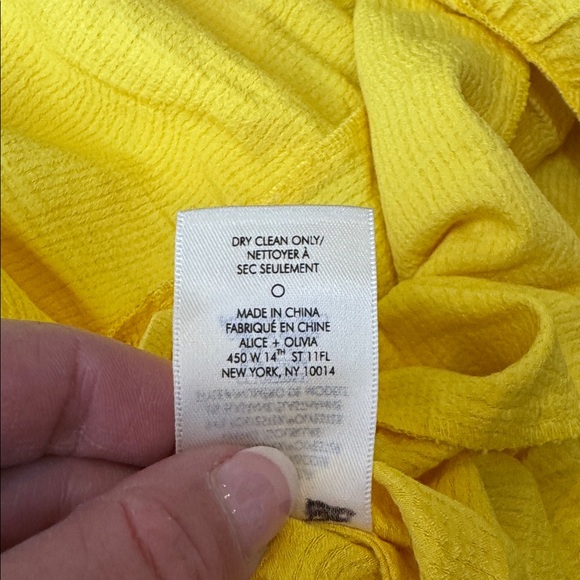Alice + Olivia Cynthia Dress in Sunbeam Yellow NWT - Picture 11 of 11